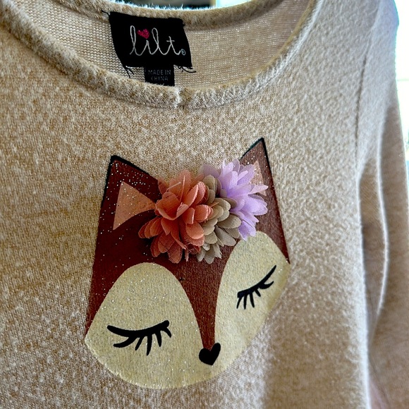 Lilt Foxy Sweater Tulle Kids Dress size 6x in Good Used Condition - Picture 3 of 7